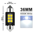 2-20 PCS C10W C5W LED Bulb CANBUS Festoon 31/36/39/41mm 12V 24V 3030-6SMD 6500K White Car Interior Dome License Plate Lights