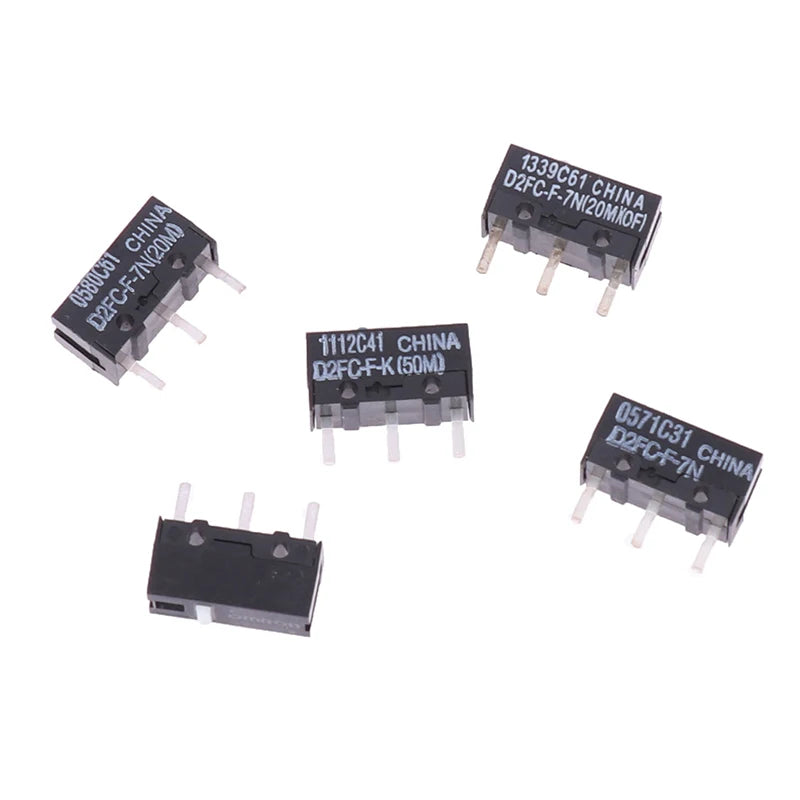 New 2pcs Mouse Micro Switch D2FC-F-7N 10M 20M of D2FC-F-K(50M) -RZ D2F D2F-01 D2F-01F D2F-L D2F-01L D2F-FL D2F-F-3-7