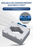 TOMZN Current Transformer High-current CT 660V Primary 2000A 1500V 1000V 200A Secondary 5A Base Plate Busbar Fixed ABS Sealed