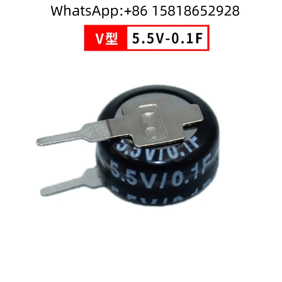 4pcs Super Capacitors V.H.C Type 5.5V 0.1F, 5.5V 0.22F, 5.5V 0.33F, 5.5V 0.47F, 5.5V 1.0F, 5.5V 1.5F, 5.5V 2.5F, 5.5V 5.0F, 5.5V