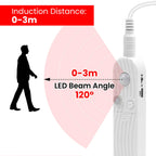 5V Motion Sensor Nigth Light COB Led Strip USB Battery Power 3mm 5mm 8mm PCB 320 LEDs Flex Lamp for Under Cabinet Kitchen Stairs