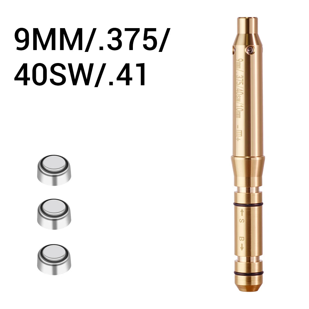 Laser Bore Sighter .22LR .177 .223Rem 9mm/.38spl 300WIN .30-06 8X57JS Barrel for Pistol Rifle Airsoft Cartridge Collimator
