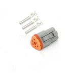 1Set DT Waterproof Automotive Connector Plug Kit DT06-2S/DT04-2P 3P 4P 6P 8P 12P Male Female Plug Socket For Automobile 22-16AWG