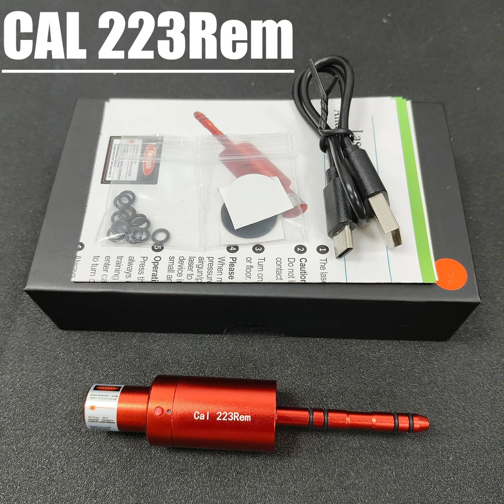 Tactical Dual-purpose Magnetic Suction 22LR 9mm 7.62x39 12GA Laser Training Bullet Red Dot Bore Sight Laser Dry Fire Snap Caps