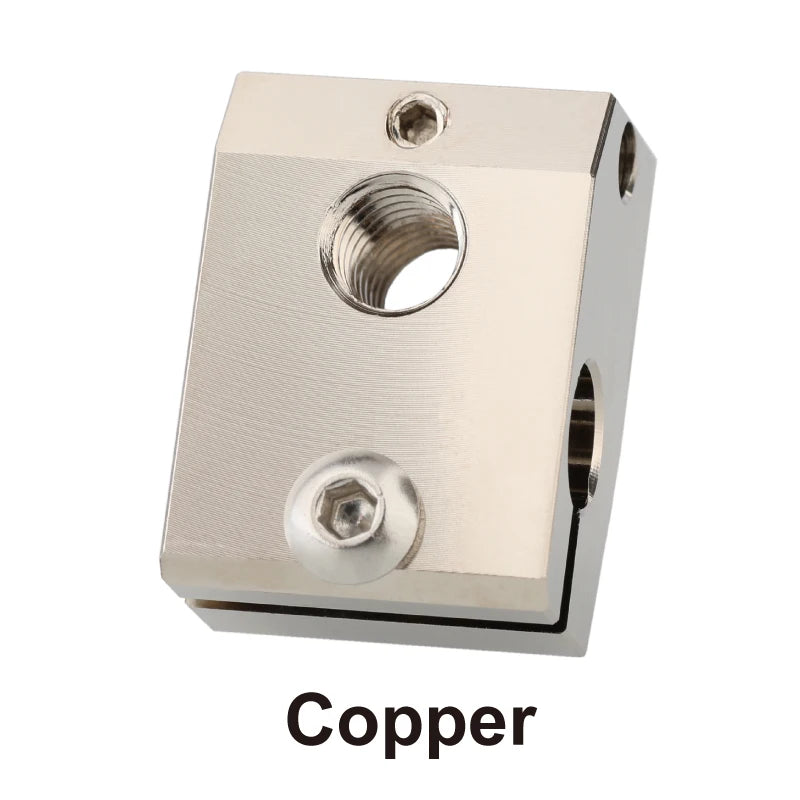 Mellow 1Pcs Aluminum/Copper Prusa Mini Heater Block For PT100 Sensor Cartridge Thermocouple&Thermistor HotEnd For 3D Printer Kit