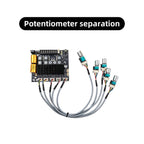 DC12‑24V ZK‑TB22 Audio Amplifier Module 75W+75W+145W+145W 2.2 Channel Bluetooth AUX USB PC Input Treble Bass Adjust