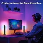 2pcs RGB Led Light Bar Music Rhythm Lights for  Gaming Room Tv and Party Decoration Sync with Music Rgb Desk Lamp