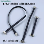 1/2PCS USB C Type-C USB FPC Soft Flat Cable Male To Male Charging Wire Fast Charge Cable Extention for Phone 75/150/300mm