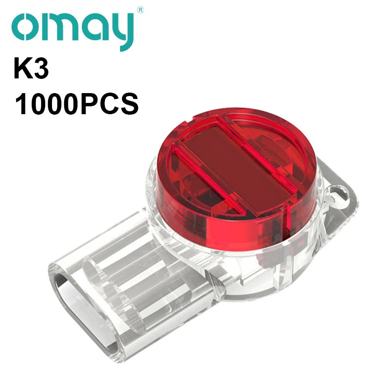 K1 K2 K3 Connector Crimp Connection RJ45 RJ11 Waterproof Wiring Ethernet Telephone Cable Cord Network Terminals 500/1000pcs