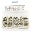 Promotion! 100Pcs Set 5x20mm Quick Blow Glass Tube Fuse Assorted Kits,Fast-blow Glass Fuses