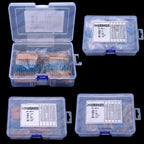60Values 2W 3W 1/2W 1W 1% Metal film resistors kit dip 0.1R 100R 200R 300R 1K 2K 3K Resistor 0.1R-3K