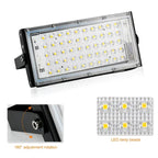 50W LED RGB Flood Light AC220V Outdoor Floodlight IP66 Waterproof Reflector Spotlight Red Green Blue 3 Color For Garden Lighting