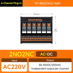 ENMG Relay Module 220VAC 2/4/8/16 Channel SPDT DPDT PLC Signal Amplifier Board Industrial Control Switch