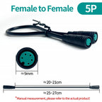 4Pcs M8 IP67 Waterproof Sensor Cable Connector 2 3 4 5 6 Pin Male Female Plug Socket 20cm Wire Extension Kit Industrial