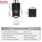 Waterproof Automotive Relay 12V 24V 4pin 5pin 4P 5P 40A Car Relay With Black Red Copper Terminal Auto Relay With Relay Socket