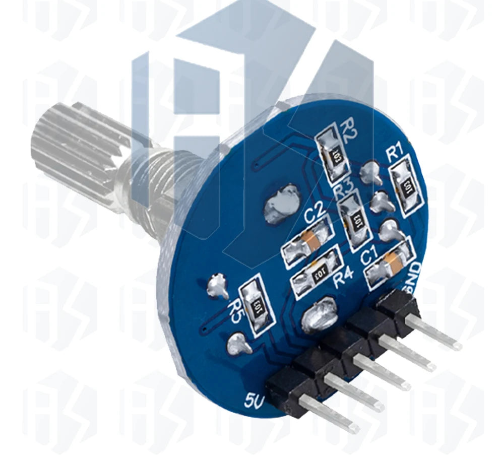 360 Degrees Rotary Encoder Module Rotary Potentiometer Analog Knob Module for Arduino KY-040 RV09 Rotary Encoder EC11 Knob Cap