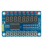 CoreSMA TM1637 4 Bits/TM1638/MAX7219 8 bit Digital LED Display Module 7 Segment 0.36Inch Clock RED Anode Tube Four Serial Driver
