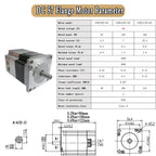 24V 48V DC Servo Motor All-in-one Integrated In Drive Low Voltage 42/57/86mm Motor 3000RPM 17Bit Absolute Encoder With RS485