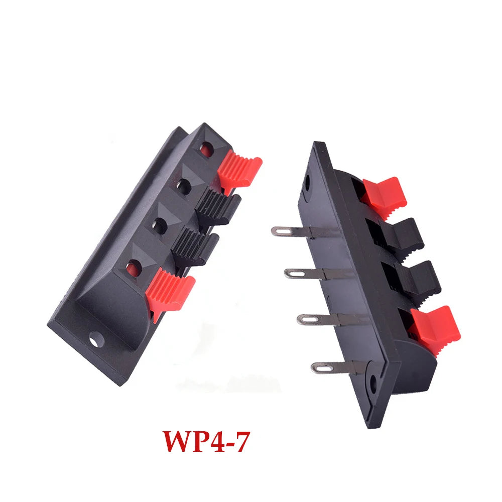 1PCS  Connector Terminal 2P 4P 6P 8P 12P Push In Jack Spring Load Audio Speaker Terminals Breadboard Clips