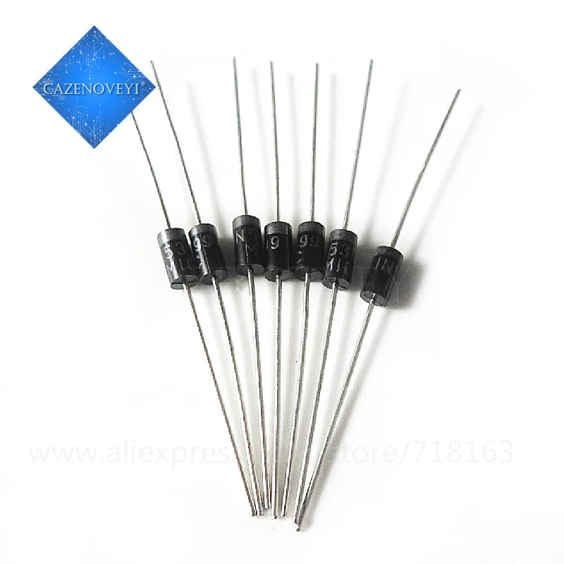 50PCS 1N5817 1N5819 1N5399 1N4937 1N4004 Schottky Rectifier Diode 1N4001 1N4007 UF4007 HER107 FR207 FR157 FR107 RL207 DO-41
