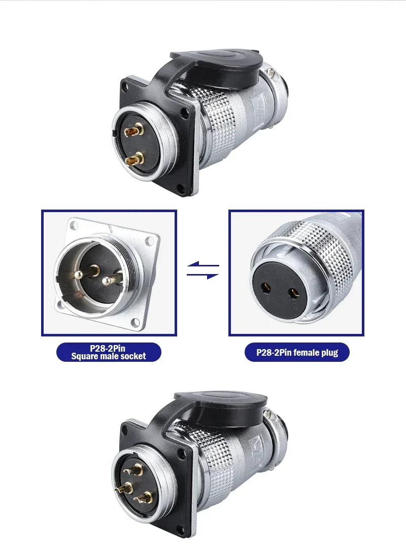 PLS28 P28-2/3/4/5/7/8/10/12/16/17/20/24/26 Pin Aviation Connector Plug WS28 Male Female Plug Socket Connector