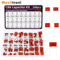 240pcs CBB Capacitor Assortment Kit Metallized Polypropylene Film Capacitors