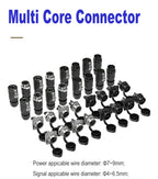 EW-LP16 IP68 Waterproof 20A 600V AC 2Pin 3Pin Crimping Quick Connection Power Aviation Connector Male Plug Female Socket Panel