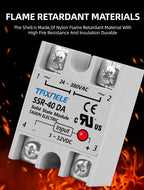 Single Phase Solid State Relay SSR-40DA SSR-25DA SSR-10DA DC To AC 3-32VDC Input 24-380VAC Output Solid State Relay