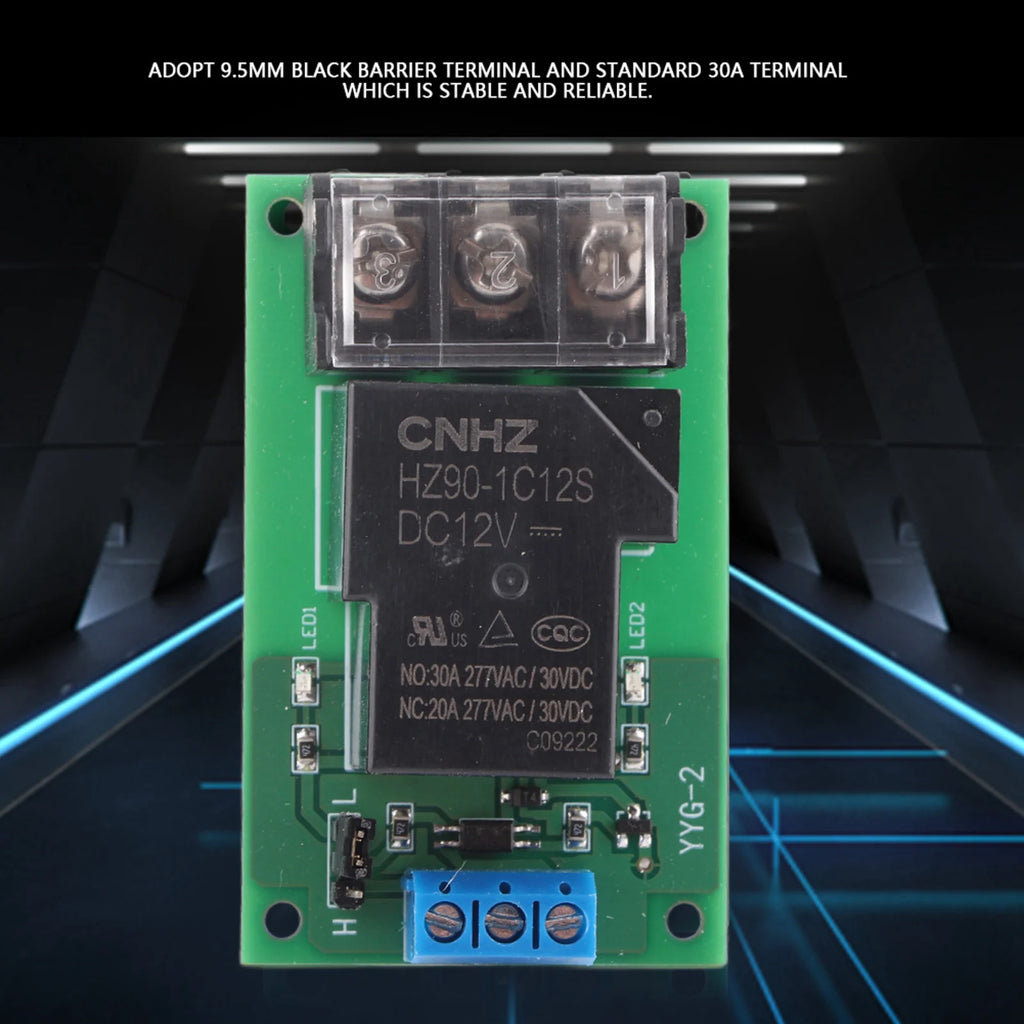 30A YYG-2 DC 5V/12V/24V Relay Module High Power One Way High/Low Level Trigger Optocoupler Isolation Relay Module