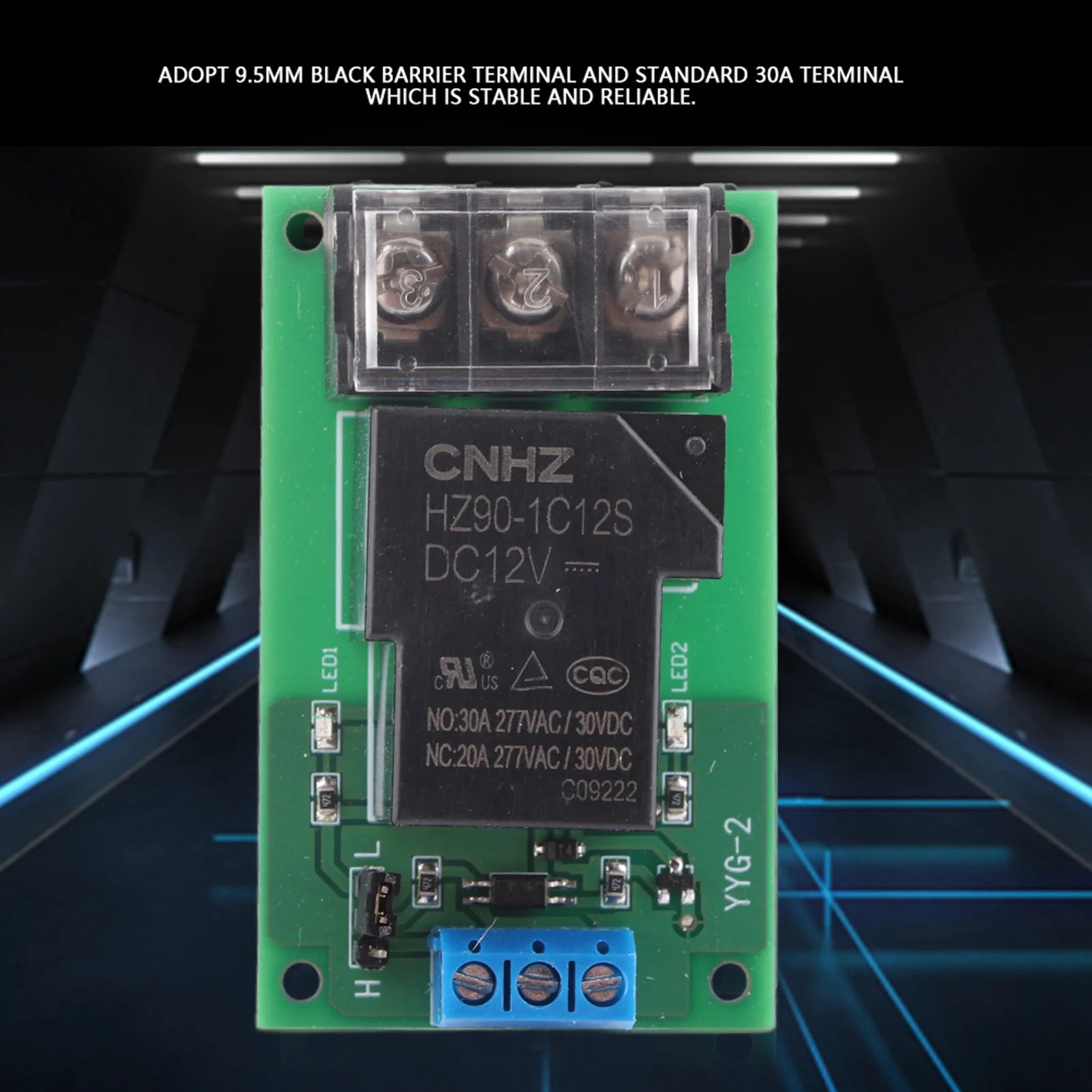 30A YYG-2 DC 5V/12V/24V Relay Module High Power One Way High/Low Level Trigger Optocoupler Isolation Relay Module