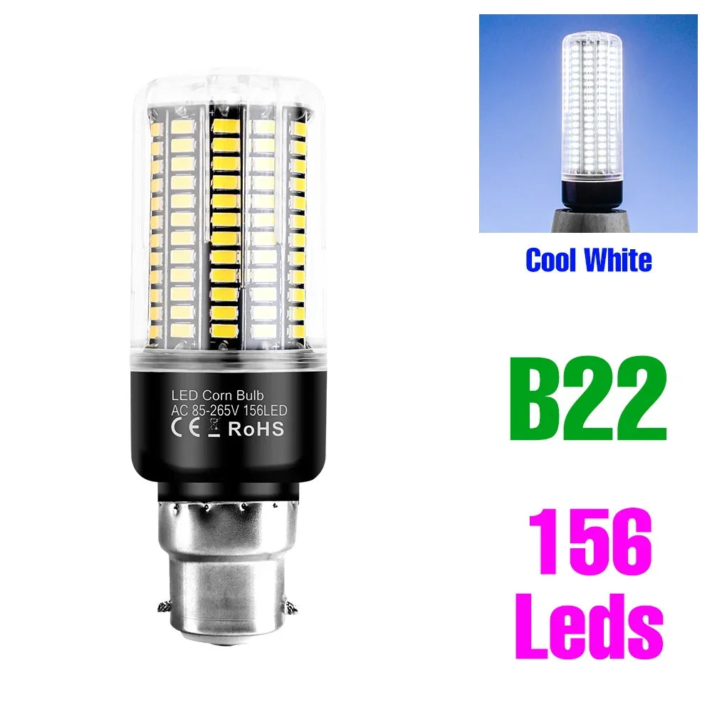 30W LED Indoor Corn Bulb E27/E26 Ceiling Lamp Bulbs E14 Spotlight B22 Living Room Bedroom Kitchen Washroom 220V Home Lighting
