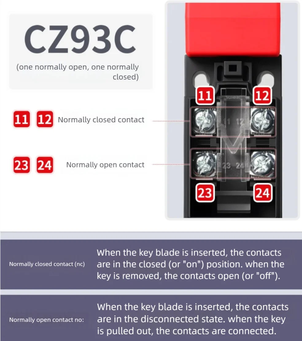 Miniature Electromagnetic Lock Industrial Safety Door Switch Travel Limit Switch Key Plug for Travel
