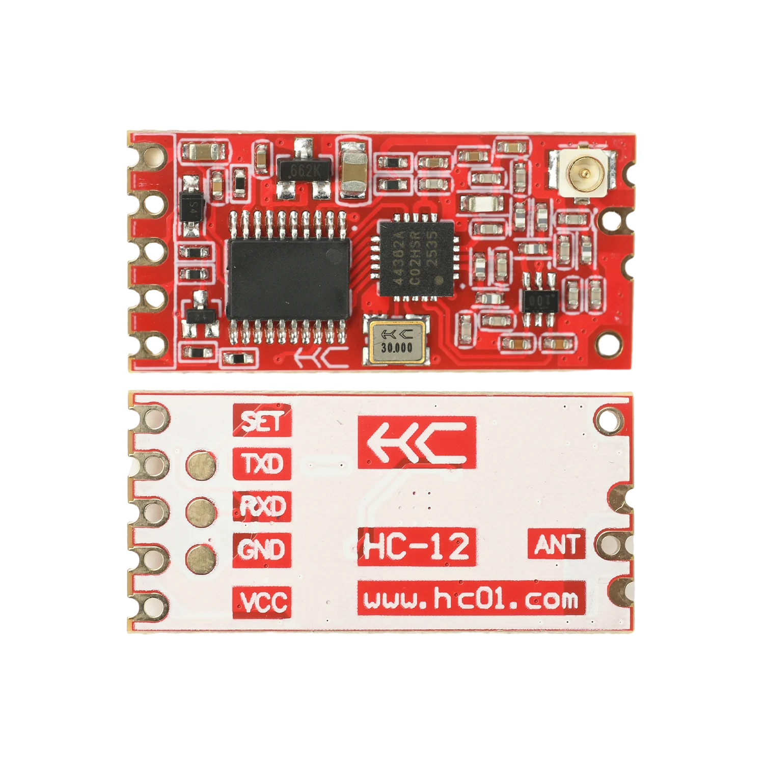 Si4438 Chip Hc 12 V4 0 Wireless Serial Port Module 100mw High Power 254 Channels Half Duplex Wireless Communication Module