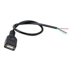 1/2/5PCS DIY USB Power Supply Cable 30cm USB 2.0 A Female Male 2/4 Pin Wire Jack Charger 5V Charging Cord Extension Connector