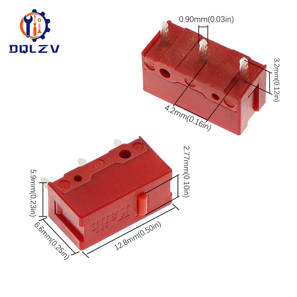 Kailh GM 4.0 Red Dot 3-Pin 60 million click life Mouse Micro Switch Computer mouse left right Micro Swicth button