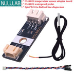 Stainless Steel Waterproof DS18B20 Digital Temp Sensor Probe 1m Cable PH2.0 Interface for Arduino ESP32 Microbit Raspberry Pi