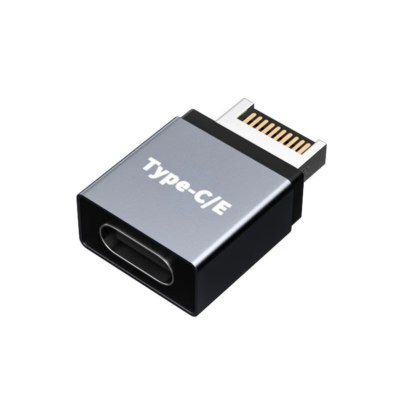 USB 3.1 Front Panel Header USB Type E to Type C Female Male Cable Adapter 90 Degree USB C to USB E to USB 3.0 A Female Connector