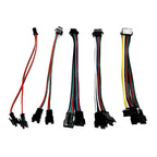 1-50PCS 2/3/4Pin SM 2-6P Splitter Connector 1 to 2 LED Connector JST Male Female Connector Wire Cable For WS2812 LED Strip Light
