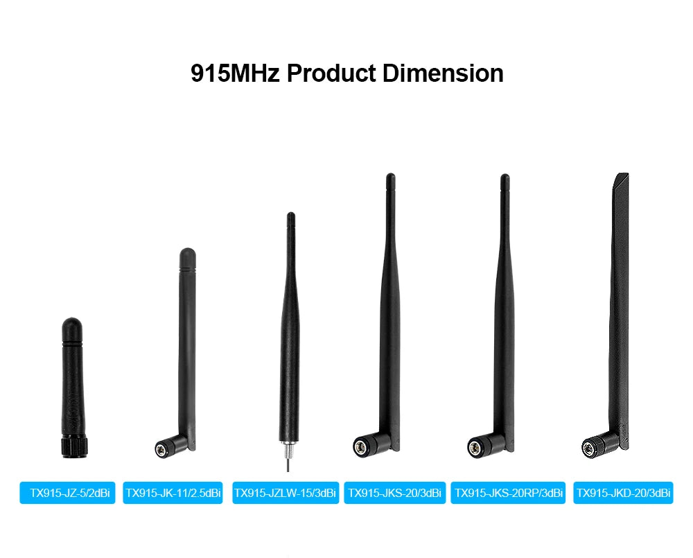 LoRa 915 MHz Antenna for Meshtastic 900M Omnidirectional 915MHz LoRawan Antenna High Gain Long Range RP SMA Male Router Aerial