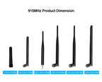 LoRa 915 MHz Antenna for Meshtastic 900M Omnidirectional 915MHz LoRawan Antenna High Gain Long Range RP SMA Male Router Aerial