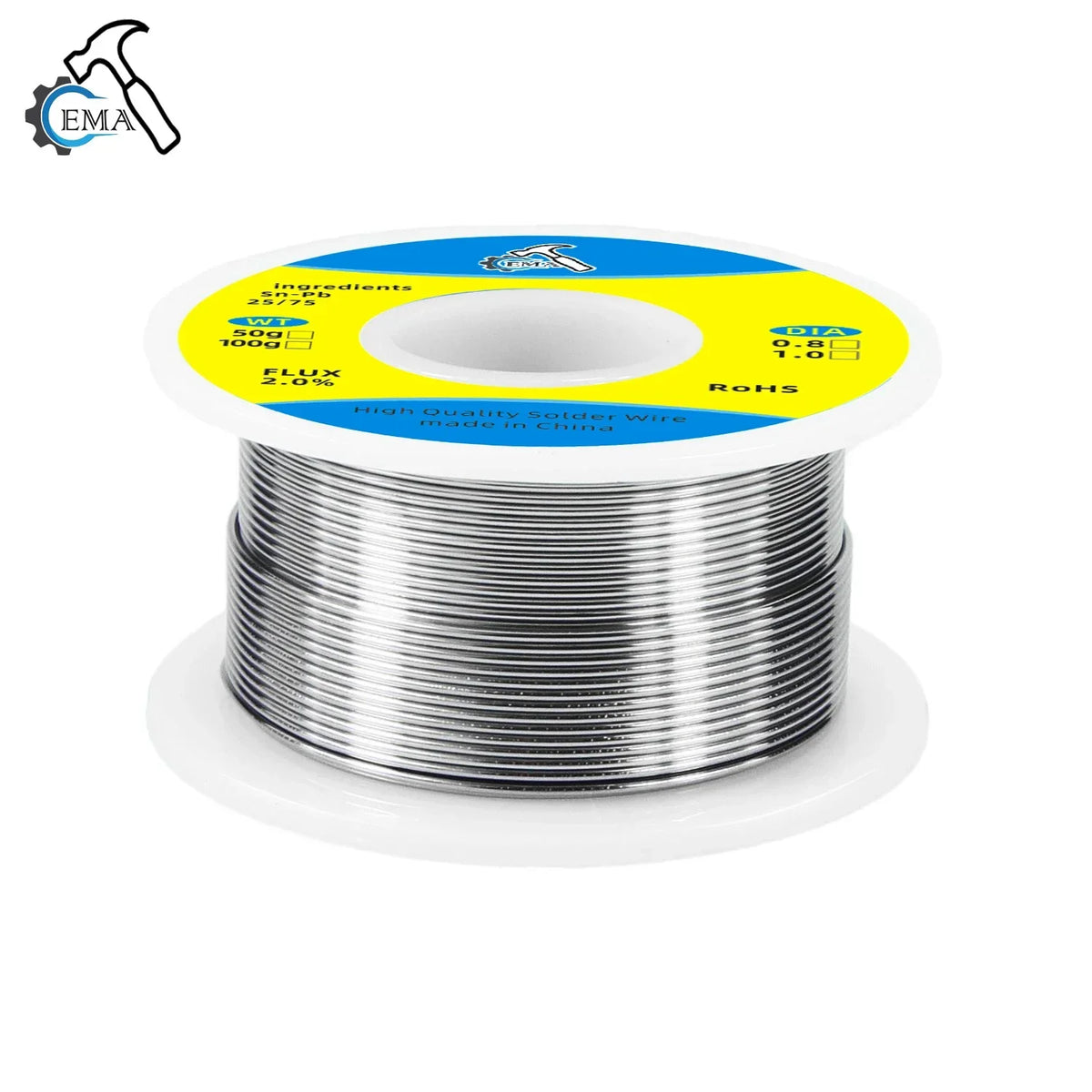 500G/100G/50G CF-25 Solder Wire Tin 0.8/1.0mm Roll Clean Rosin Welding Core Soldering Wire Flux Reel Tube