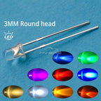 100/1000Pcs F3 3mm Round LED Assortment Kit Ultra Super Bright Light Emitting Diodes Bulb Lamp Red Green Blue Water Clear Diode