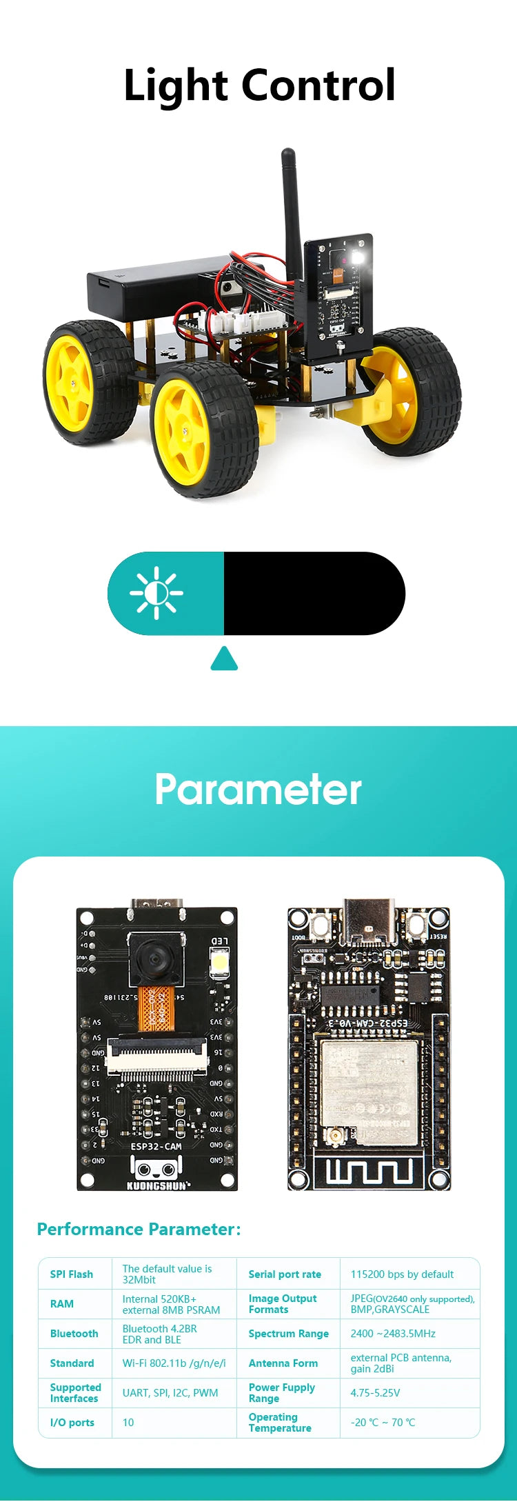 ESP32 Smart Robot Car Kit  Remote Control Car for Arduino Programming Project STEM Education Science Coding Kit