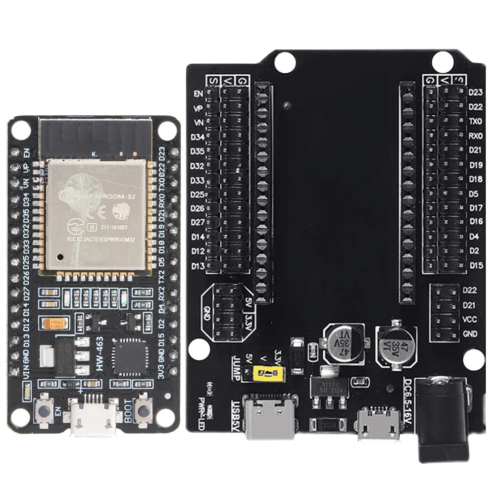 ESP32 Expansion Board Compatible with ESP32 WiFi+Bluetooth Dual Core ESP32-DevKitC-32 ESP-WROOM-32 Development Board 30Pin