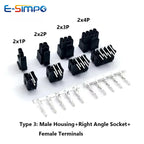 10Sets MX3.0mm Micro-Fit 3.0mm Double Row 2*1P- 2*12Pin Mini 5559/43020 Housing Receptacle Terminal Straight RA Wafer Connector