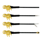 1PC SMA Female Jack Right Angle PCB Connector 1.13mm Cable Other End UFL/ No Connector/Exposed/Fork Soldering 15cm Customized