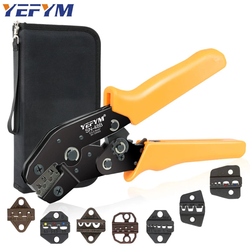 SN-48B Crimping Plier 0.5-2.5mm2 20-13AWG SN-28B/48B/2 Dupont XH2.54 KF2510 SM 2.54 3.96 TAB 2.8/4.8/6.3 Plug Type Terminal