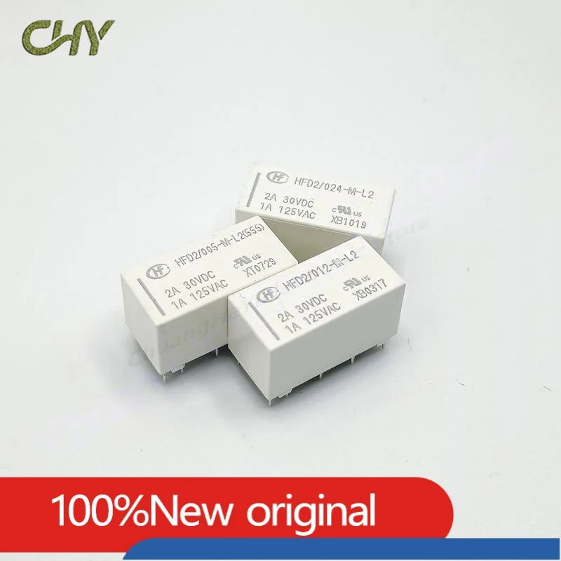 5PCS/lot Magnetic latching relay  HFD2-003-M-L2 HFD2-005-M-L2 HFD2-012-M-L2 HFD2-024-M-L2 10pin 1A 3V 5V 12V 24V
