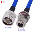 RG402 Coax Cable L16 N To SMA Male Female Connector SMA To N Right Angle Crimp for RG402 High Frequency 0.141 Blue 50ohm RG141