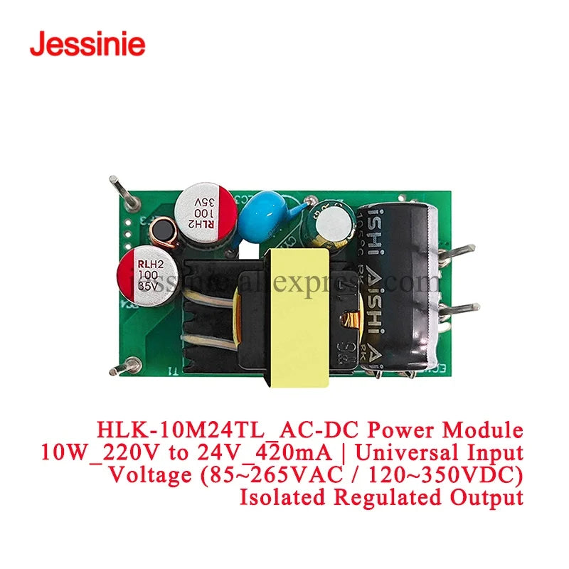 2Pcs/1pc 10W AC-DC HLK-10M03TL 10M05TL 10M09TL 10M12TL 10M15TL 10M24TL 220V to 3.3V 5V 9V 12V 15V 24V Switch Power Supply Module